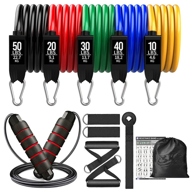 Fitness Exercises Resistance Bands Set
